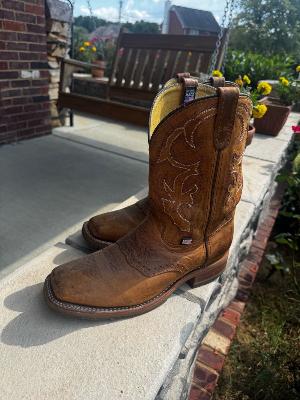 Double H Men’s Jase Soft Toe Square Toe Western Work Boots – Size 11.5